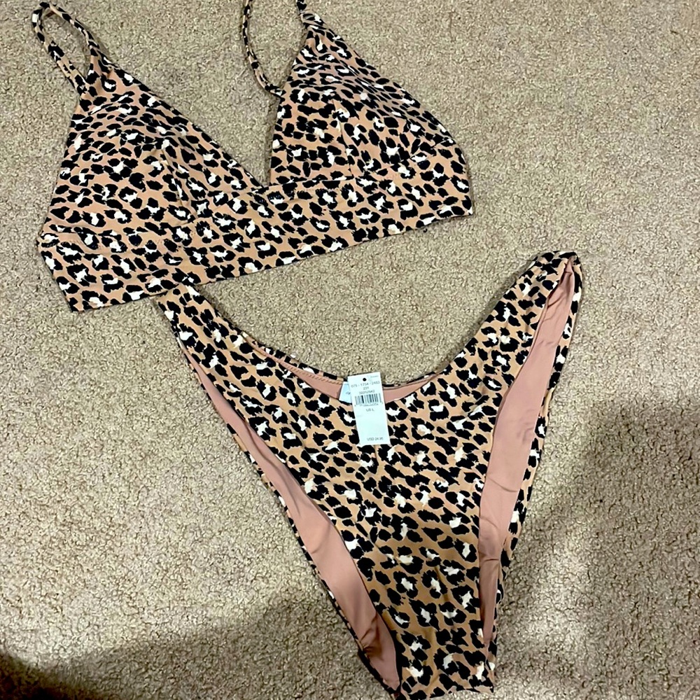 Aerie Leopard Swim Set